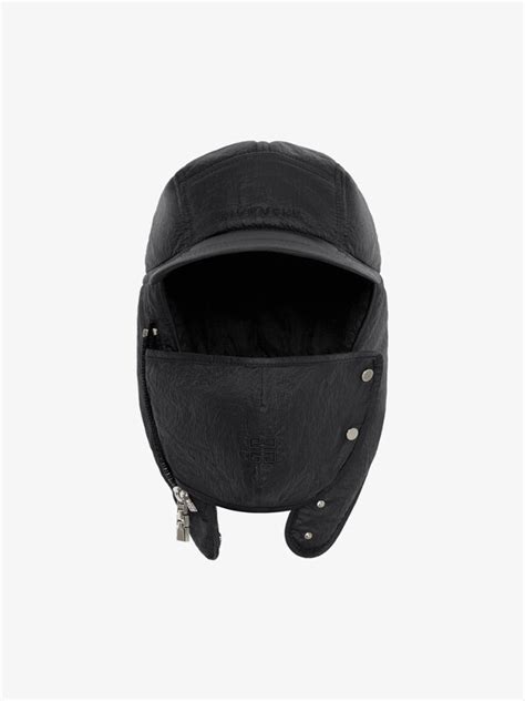 givenchy paris cap with mask|givenchy raffia hat.